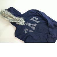 Blue sweatshirt with a hood