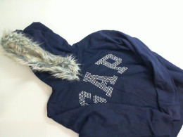 Blue sweatshirt with a hood