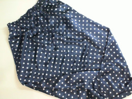 Blue polka dot skirt