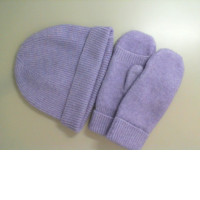 Set Knitted hat + brocade