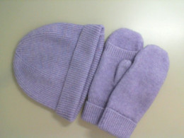 Set Knitted hat + brocade