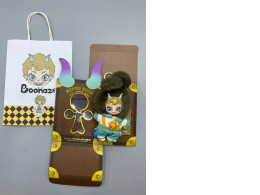 Zoe plush keychain from the Pop Mart "Mistveil Manor" series, which is part of a collectible toy brand. #50 Zoe plush keychain from the Pop Mart "Mistveil Manor" series, which is part of a collectible toy brand. #50