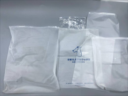 Set of 6 Clear plastic bag with a zipper closure. Set of 6 Clear plastic bag with a zipper closure.