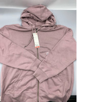 Hooded sweatshirt with full-length zipper