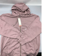 Hooded sweatshirt with full-length zipper