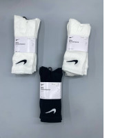 Set of 3 Nike White and black knee-high socks 