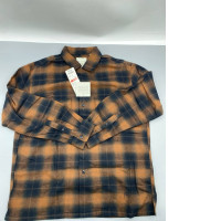 Men's flannel shirts from Timberland are made from a blend of cotton and polyester.