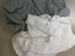 Set of 2 sheets, white and grey