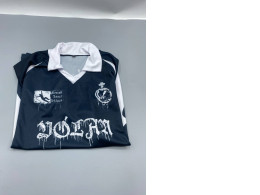 Vintage or sporty style collared jersey shirt. Vintage or sporty style collared jersey shirt.