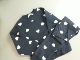 Children's gray suit with pink hearts, jacket and pants Children's gray suit with pink hearts, jacket and pants