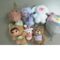 Set of 7 soft toys