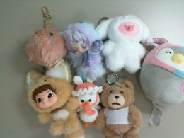 Set of 7 soft toys