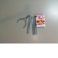 Manicure set, nail file box, nail files, and 3 nail files