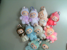 Set of 10 toy keychains