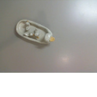 Ceramic duck + 3 small ducklings