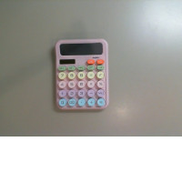 Multicolored calculator