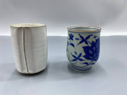 set of 2 Bizenyaki teacup set of 2 Bizenyaki teacup