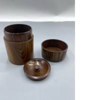 Wooden tea canister