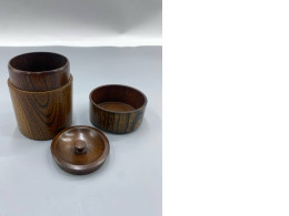 Wooden tea canister