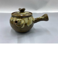 Kyusu style Japanese earthenware teapot