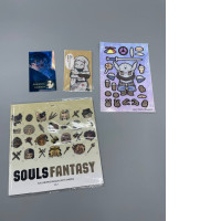 2 Sticker packs and 2 anime cards