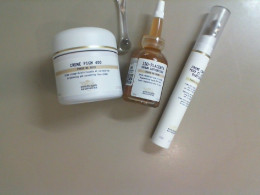 Set of Biologique Recherche. Cream face + spoon for application, serum for face. cream antiarrugas