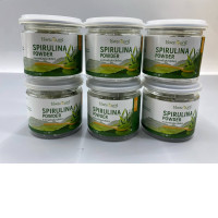 set of 6 pieces Thailand brand MoonFarms, green spirulina powder for making a drink , a dietary supplement with spirulina powder, 50 g.
