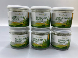 set of 6 pieces Thailand brand MoonFarms, green spirulina powder for making a drink , a dietary supplement with spirulina powder, 50 g. set of 6 pieces Thailand brand MoonFarms, green spirulina powder for making a drink , a dietary supplement with spirulina powder, 50 g.