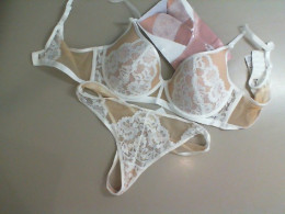 Set of women's underwear and nylon stockings