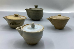 set of 4 Hagiyaki Teapot set of 4 Hagiyaki Teapot