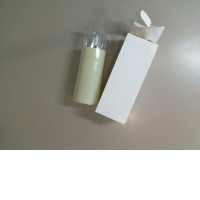 Long plastic battery-powered candles