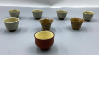 set of 8 Earthenware teacup