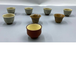 set of 8 Earthenware teacup