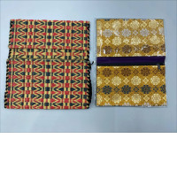 set of 2 Thai patterned fabric bag