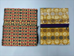 set of 2 Thai patterned fabric bag set of 2 Thai patterned fabric bag