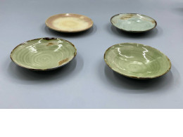 set of 4 Celadon Plate set of 4 Celadon Plate
