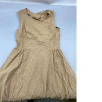 Light brown sleeveless dress for women.
