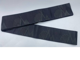 Black obi sash for kimono. Black obi sash for kimono.