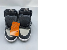 These shoes are Nike Air Jordan 1 High Retro OG Satin Shadow.