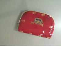 Red cosmetic bag
