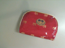 Red cosmetic bag