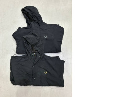 a set of two windproof jackets with a hood