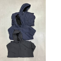 set of three sports jackets with hoods
