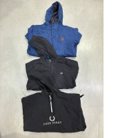 set of three hooded sports jackets