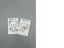 Set of 2 Rilakkuma coloring pages manufactured by San-X.  