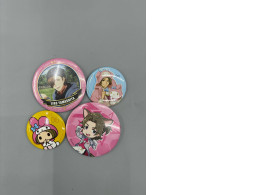 Set of 4 Anime-themed brooch. Set of 4 Anime-themed brooch.