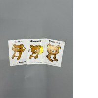 Set of  3 stickers of the character Rilakkuma,