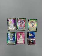 Set of 6 Cartoon-themed game cards Set of 6 Cartoon-themed game cards