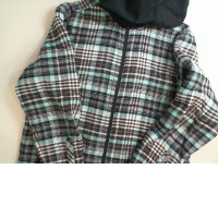 Warm jacket with a hood