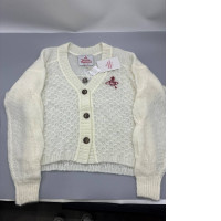 The Vivienne Westwood cardigan is a beige sweater for women.